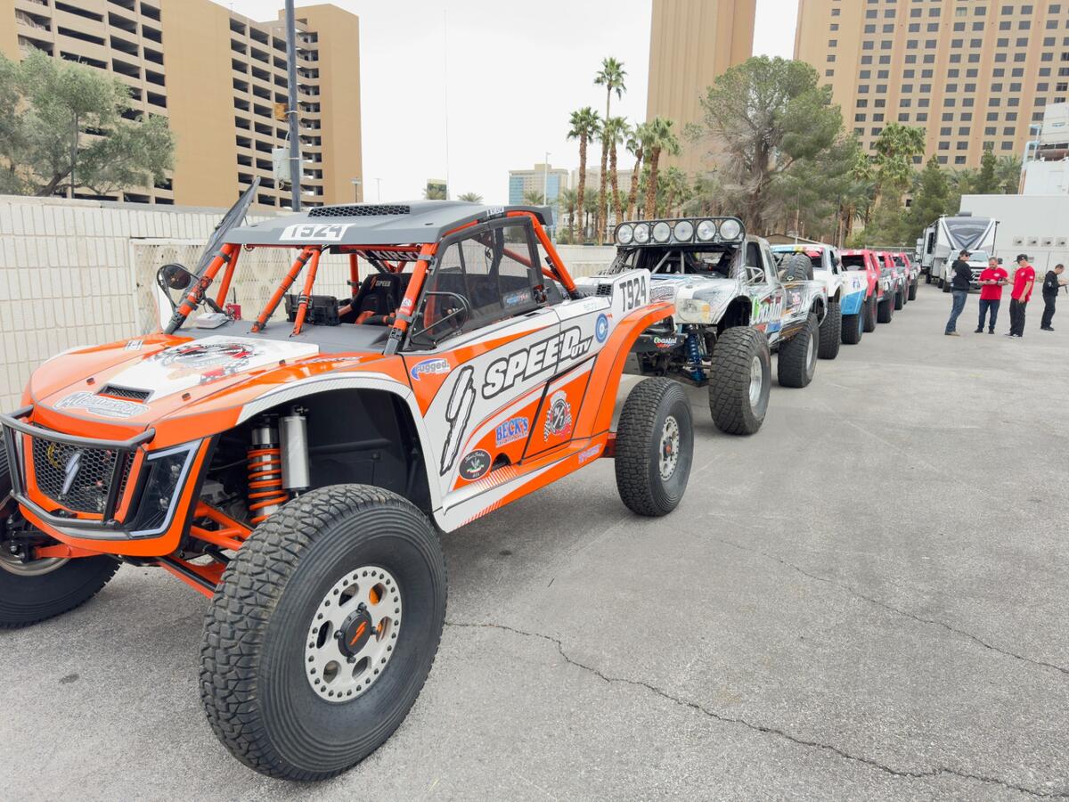 Speed UTV front angle with off-road race lineup